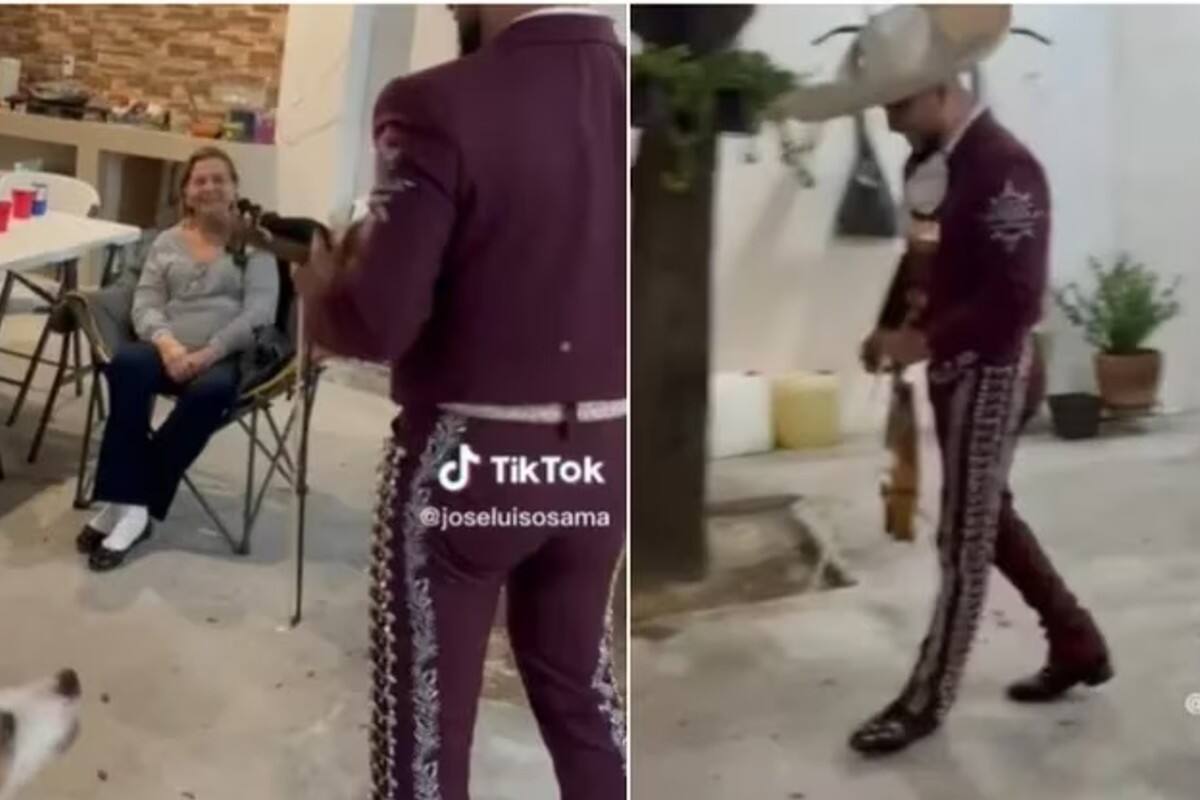 Perrito espanta a mariachi en plena serenata