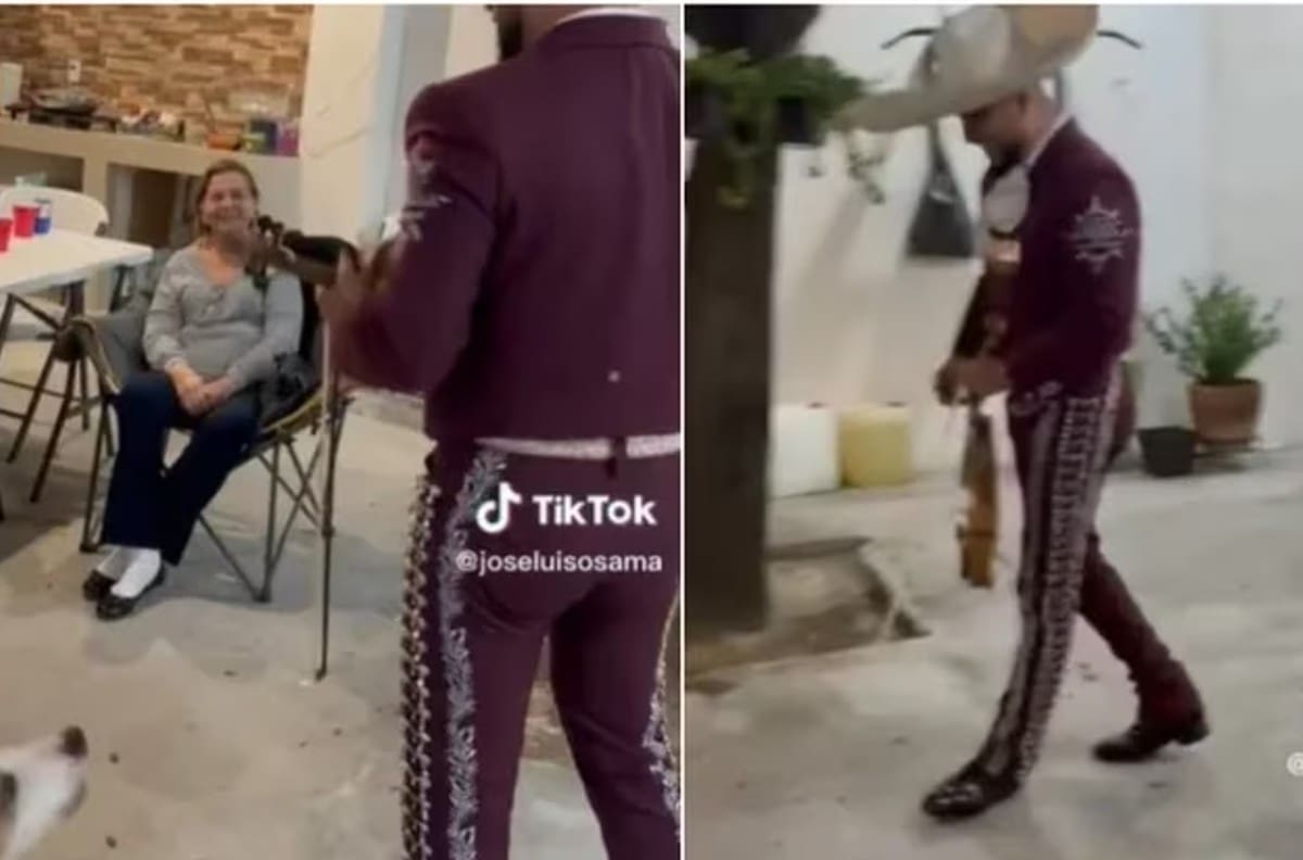Perro asusta a mariachi en plena serenata y se hace viral | VIDEO