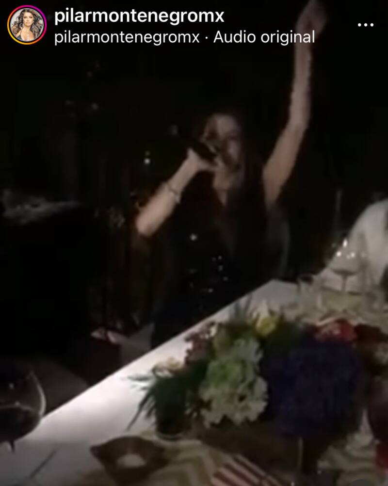 La cantante celebrando su cumpleaños