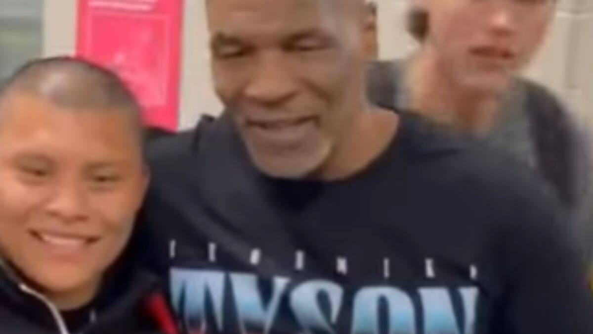 VIDEO | La increíble reacción de ‘Pitbull’ Cruz al conocer a Mike Tyson