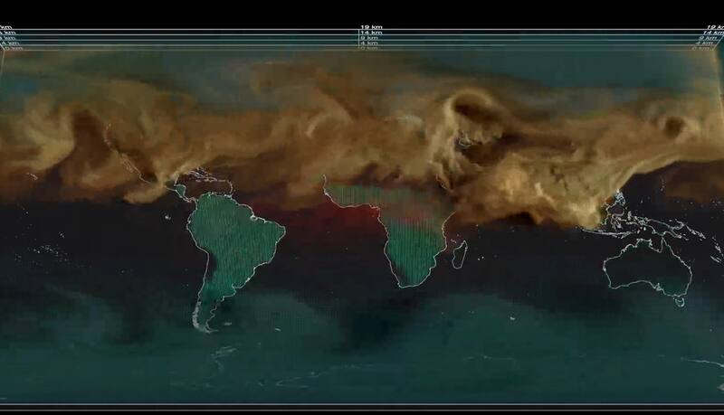 Revisa cómo se vería si pudiéramos apreciar el dióxido de carbono emanado.