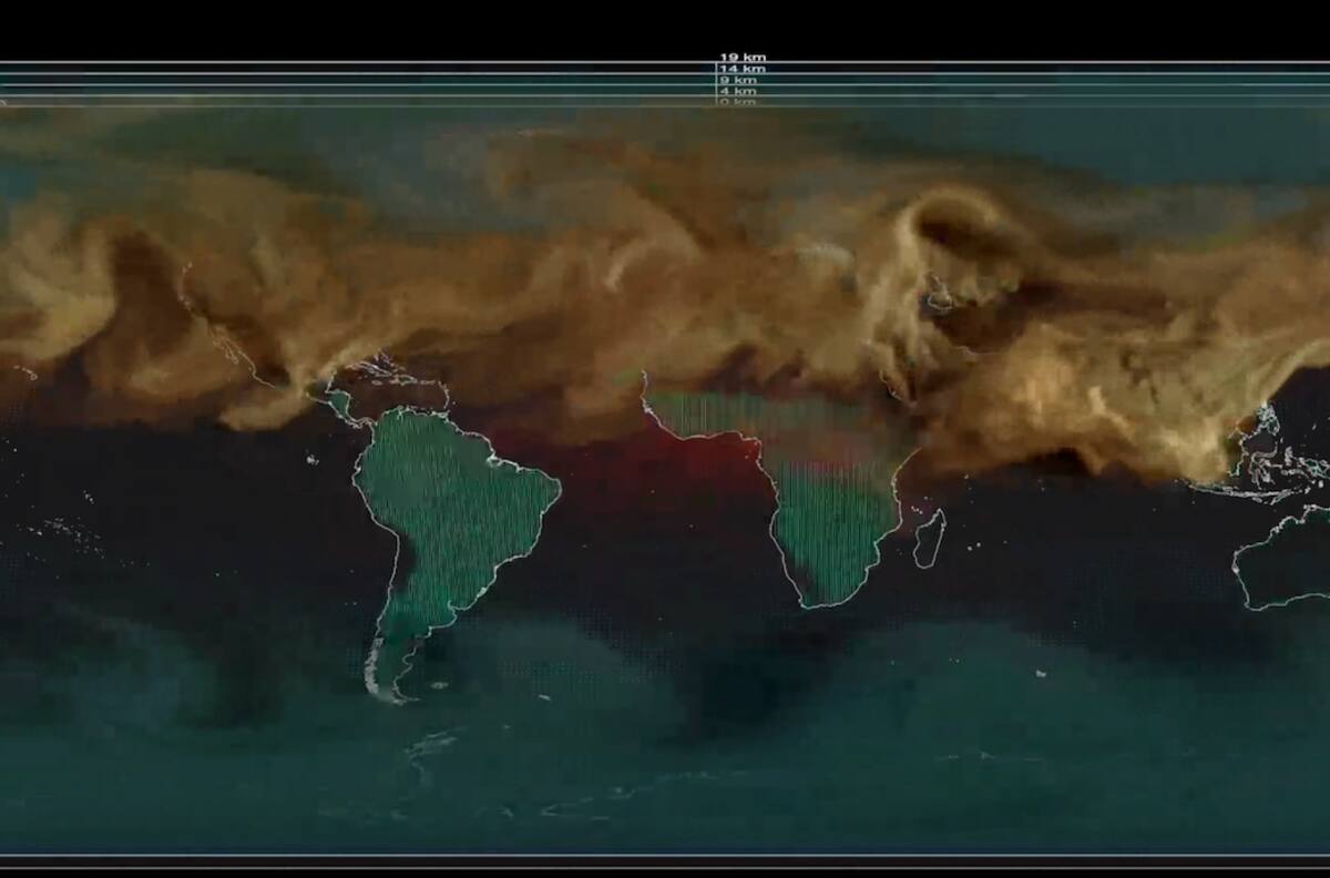 VIDEO | Escalofriante: Así se vería la Tierra si pudiéramos apreciar el dióxido de carbono