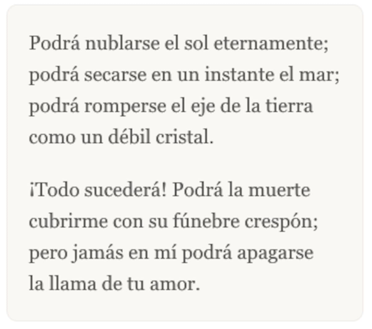 Poema de Gustavo Adolfo Bécquer