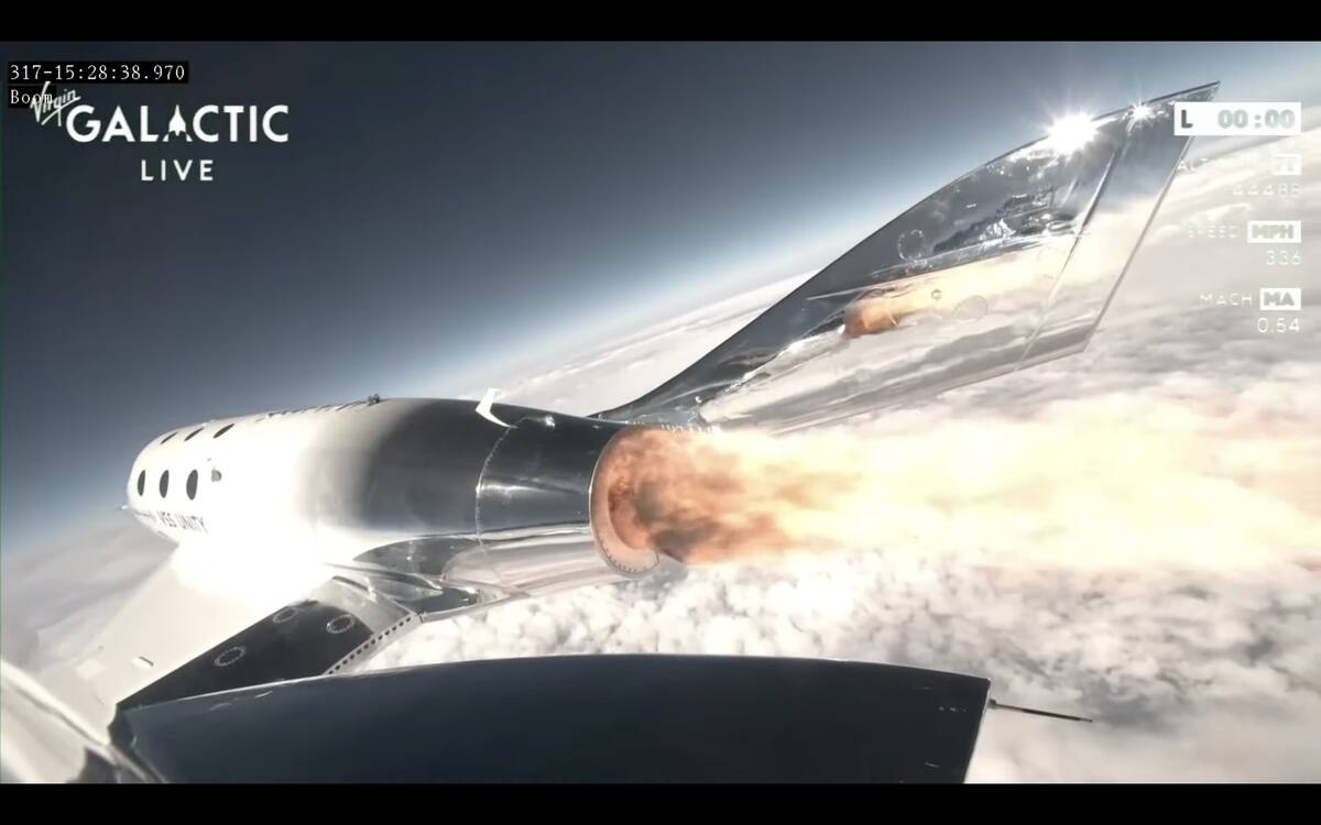 El lanzamiento fue transmitido en vivo. Créditos: @VirginGalactic