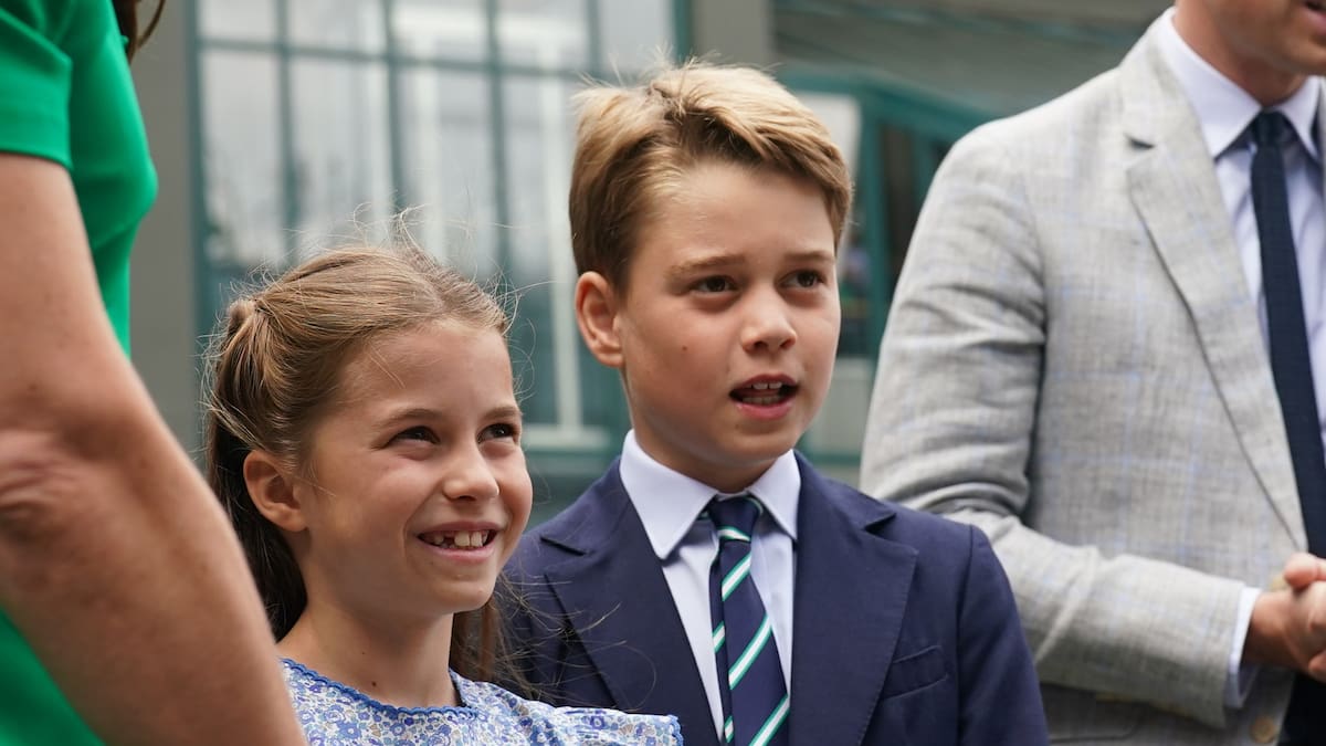 La princesa Charlotte y el príncipe George estuvieron en la final de Winbledon.