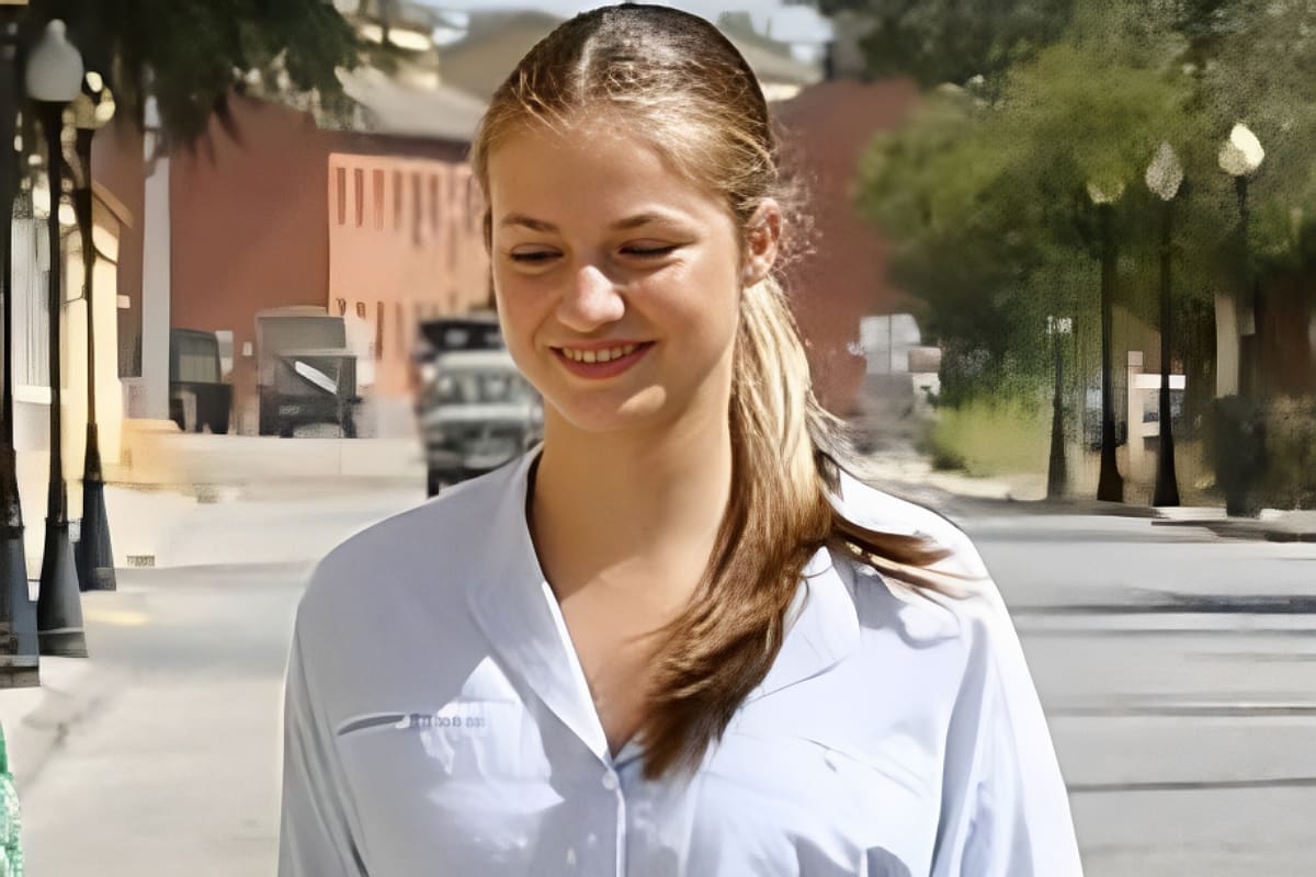 La hija mayor de los reyes de España comenzó con su formación castrense.