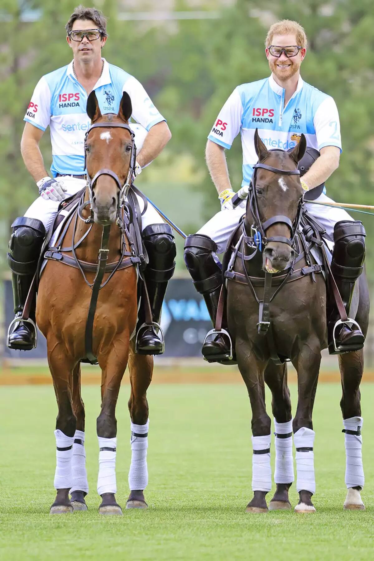 El royal acompañado de Nacho Figueras en la Sentebale Polo Cup 2022.