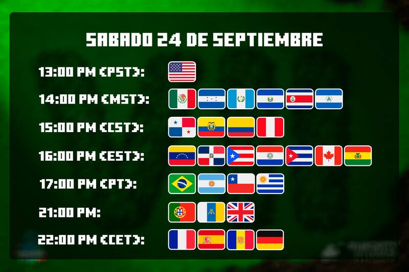 Estos son los horarios según el país en el que vivas.