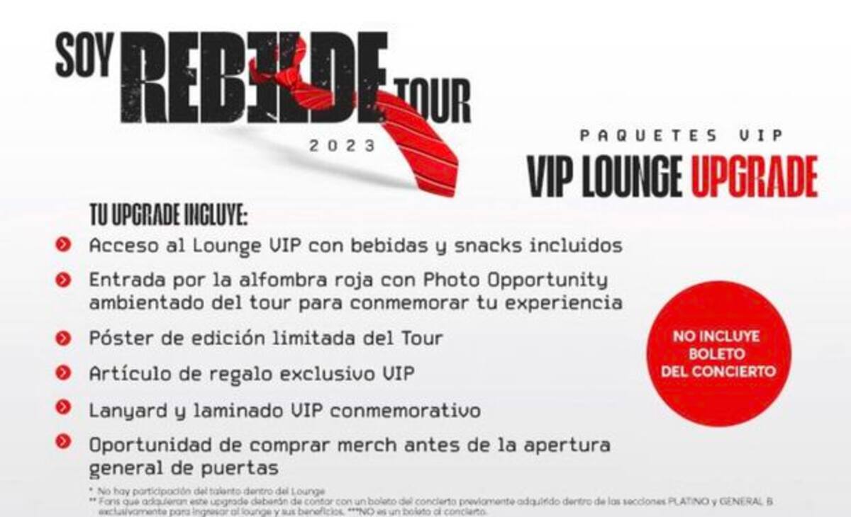 La banda lanzó un paquete VIP para brindar una experiencia más especial a sus fans en la Ciudad de México.
