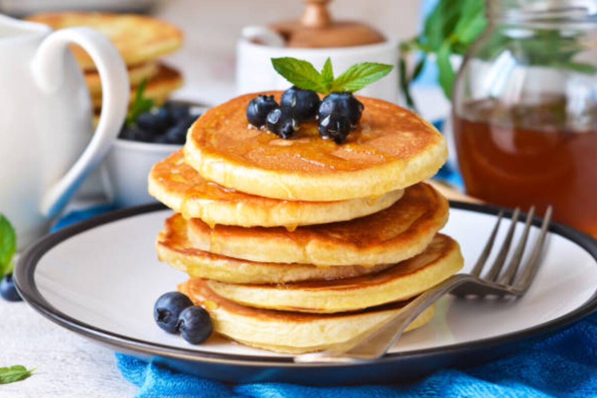 Hot cakes veganos.
