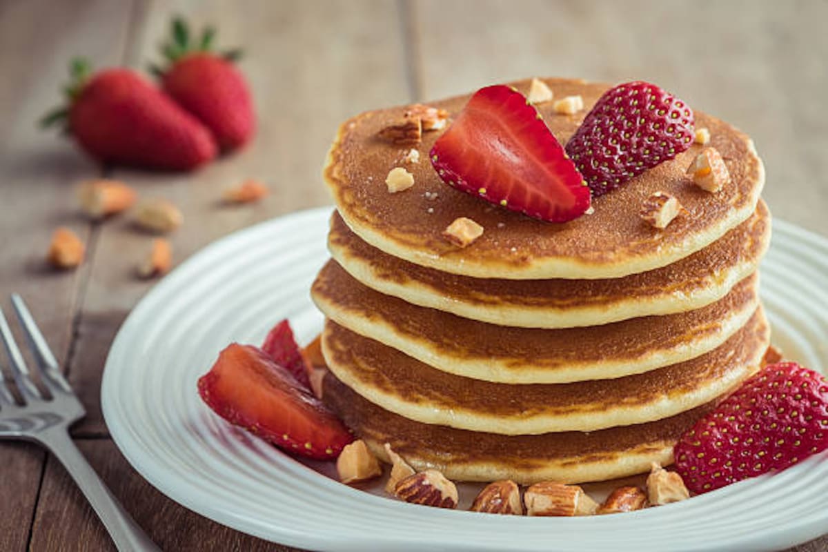 Hot cakes veganos.