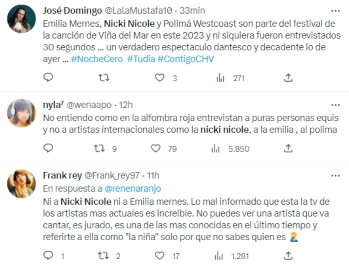 Los seguidores de las artistas argentinas no quedaron contentos con la transmisión de la Gala.
