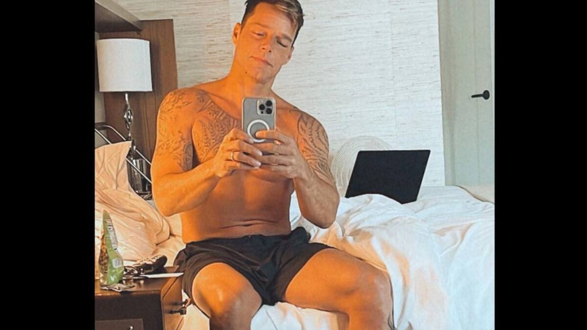Ricky Martin compartió una imagen muy particular para sus fans que mucho lo agradecieron - Créditos: Instagram