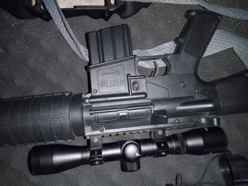 Rifle de diabolos que la SSP decomisó.