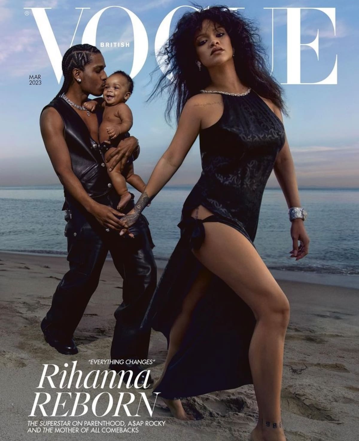 La pareja es la nueva portada de Vogue junto a su hijo.