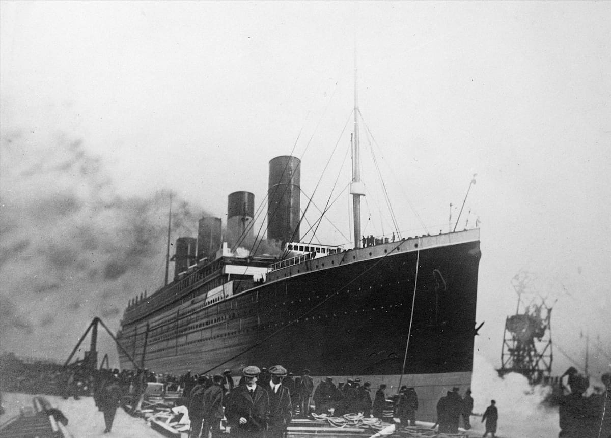 Foto del Titanic real.