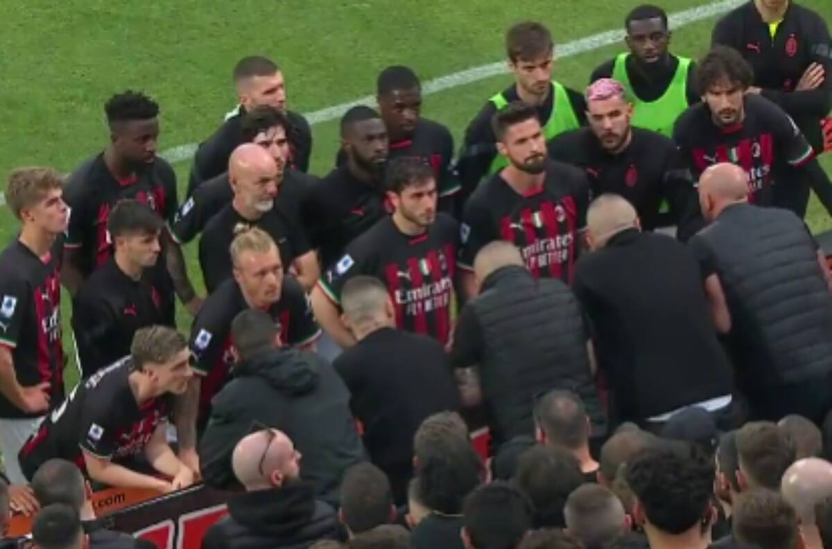 VIDEO | Ultras del Milan se enfrentan a los jugadores tras caer contra el Spezia por la Serie A