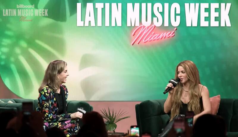 Shakira en la Semana de la Música Latina. Foto: Youtube.