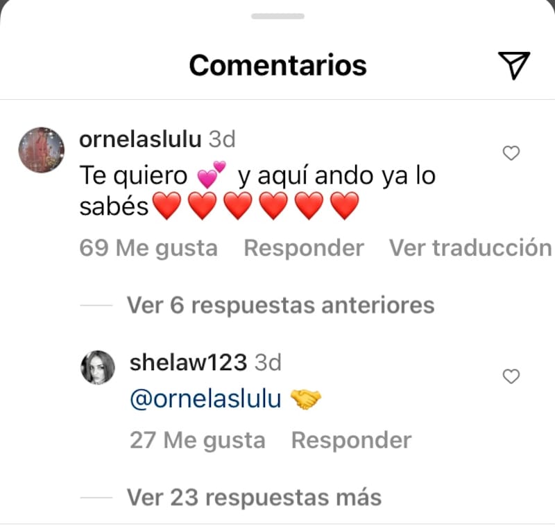 Conversación con su madre