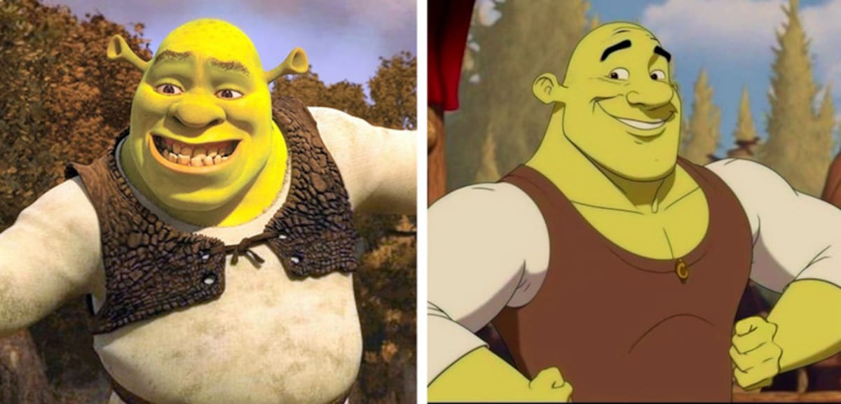 Quizá la apariencia del ogro sí intervino en el éxito que ha tenido, pues sí se ve mejor desde los ojos de DreamWorks