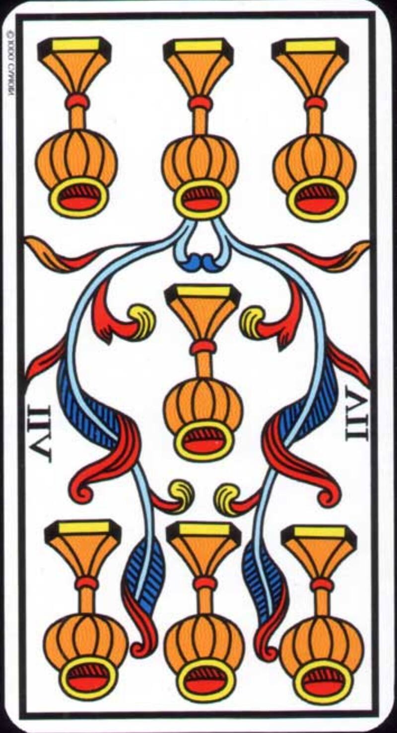 Siete de copas invertida - Tarot de Marsella | Foto: EnLaHora