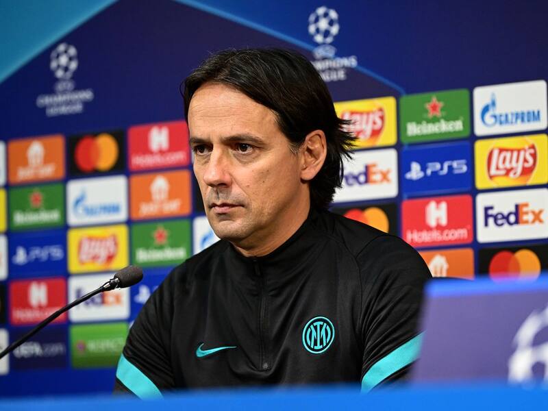 Simone Inzaghi, entrenador de Inter de Milán. Foto: Getty Images.