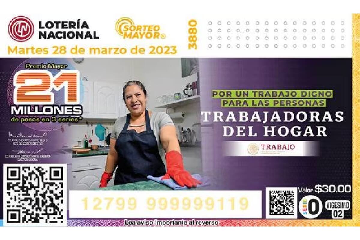 Ganadores del Sorteo Mayor 3880.