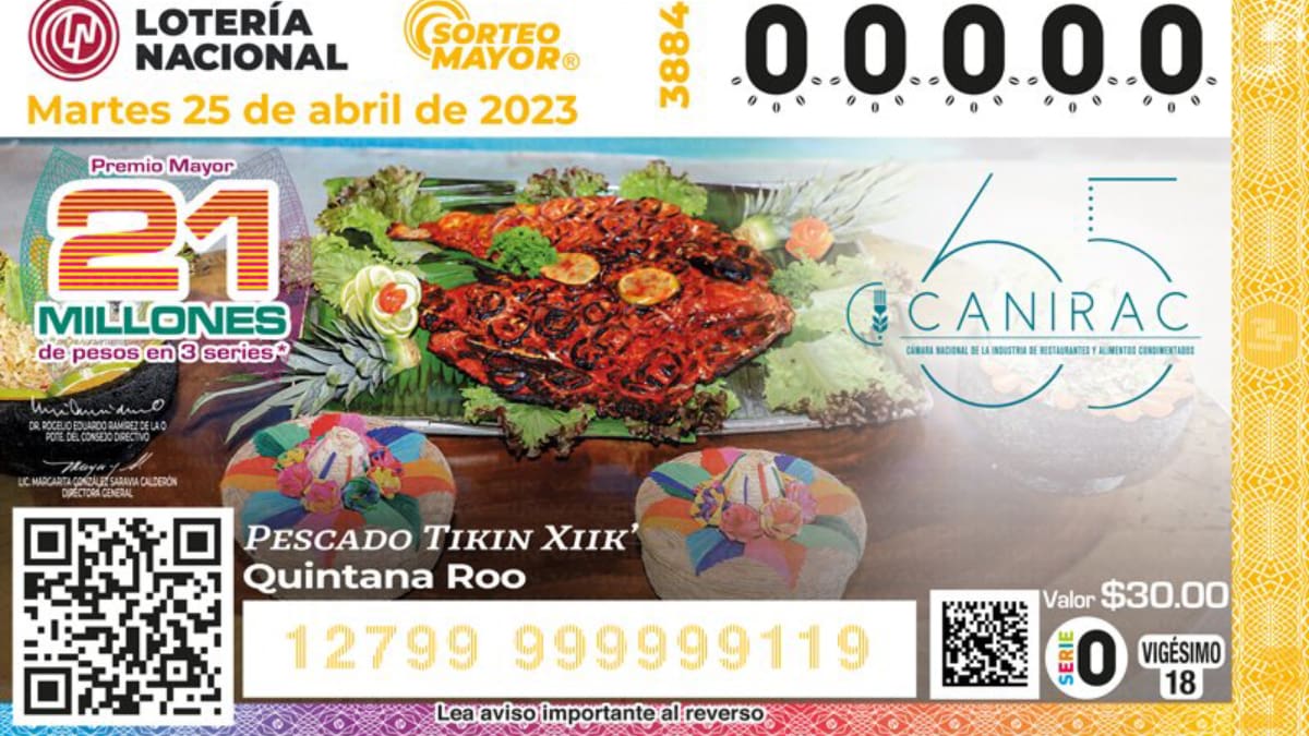 Sorteo Mayor No. 3884: Conoce los resultados del martes 25 de abril