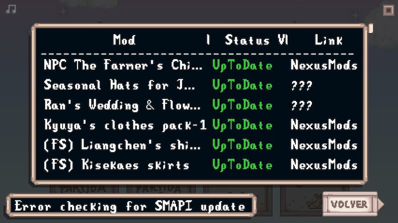 Con este mods, podrás saber siempre si tienes alguno que no esté actualizado.