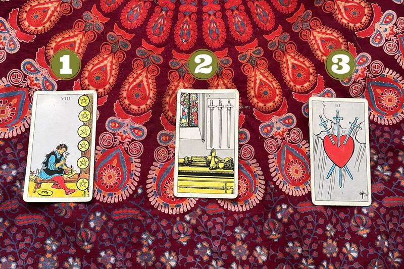 Aquí están las cartas del Tarot reveladas.
