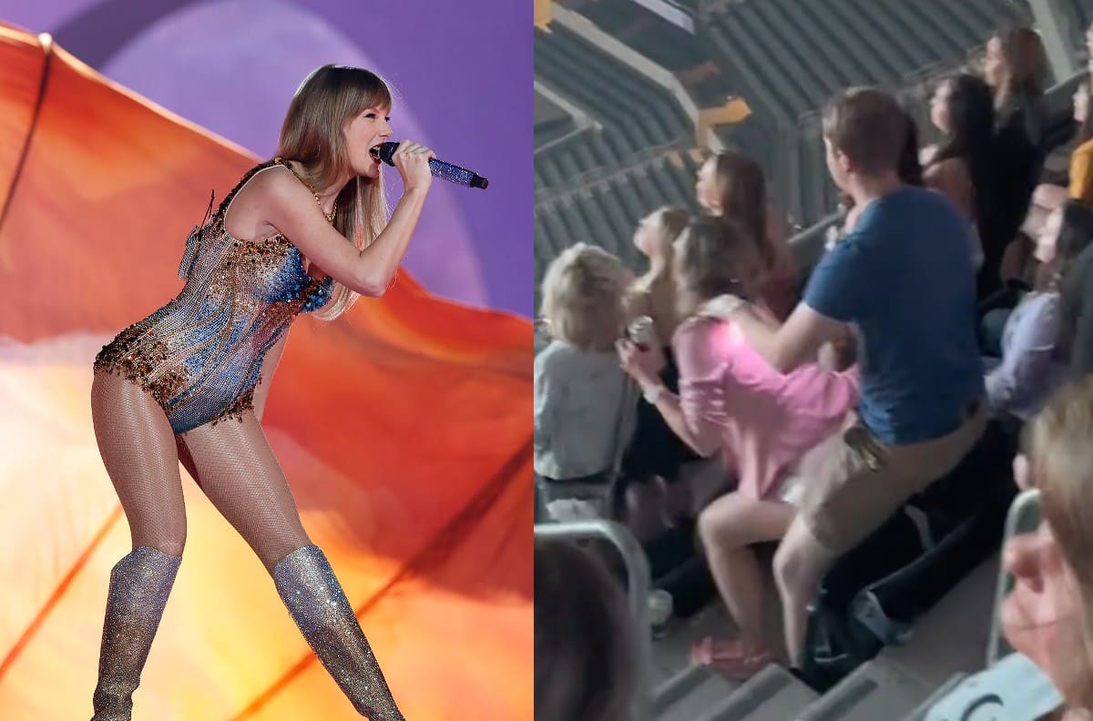 VIDEO | Pareja baila de peculiar forma en concierto de Taylor Swift y se hace viral