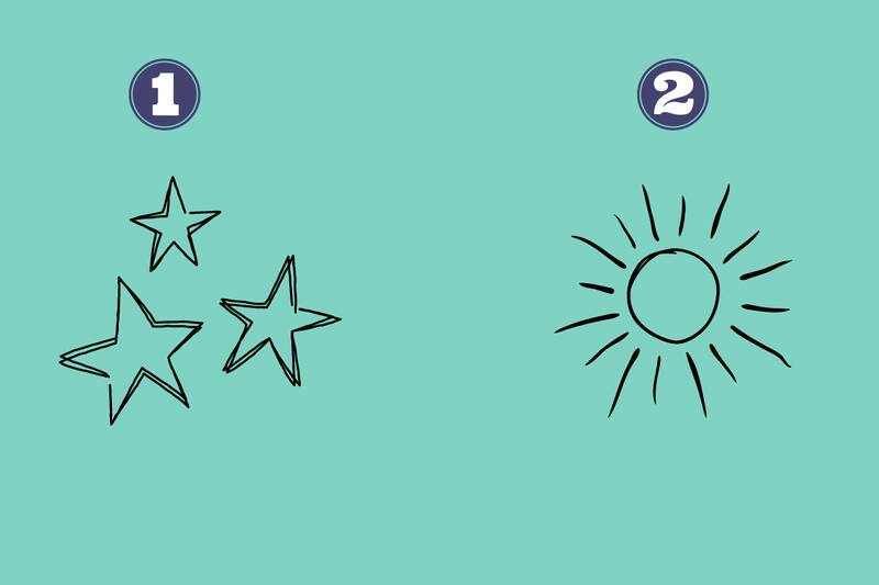 ¿Te has preguntado cuál es tu forma de brillar? Elige entre el sol y las estrellas y descúbrela.