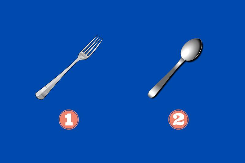 Elige entre el tenedor y la cuchara y conoce qué tan determinado eres.