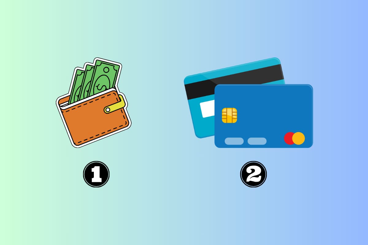¿Qué prefieres, la billetera o las tarjetas?