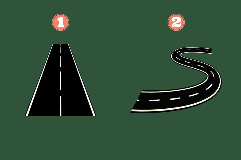 Elige una ruta y descubre si es fácil o difícil para ti tomar decisiones.