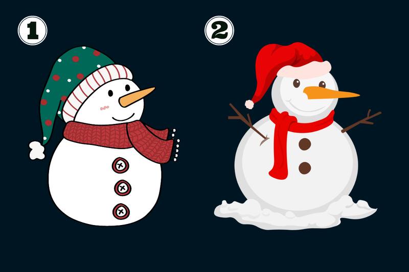 ¿Qué hombre de nieve eliges?