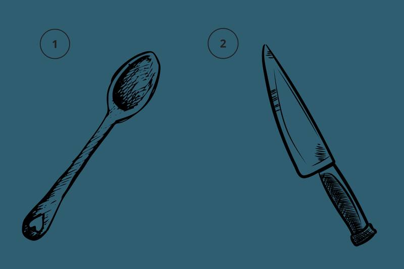 Elige entre la cuchara o el cuchillo y descubre como es tu personalidad.