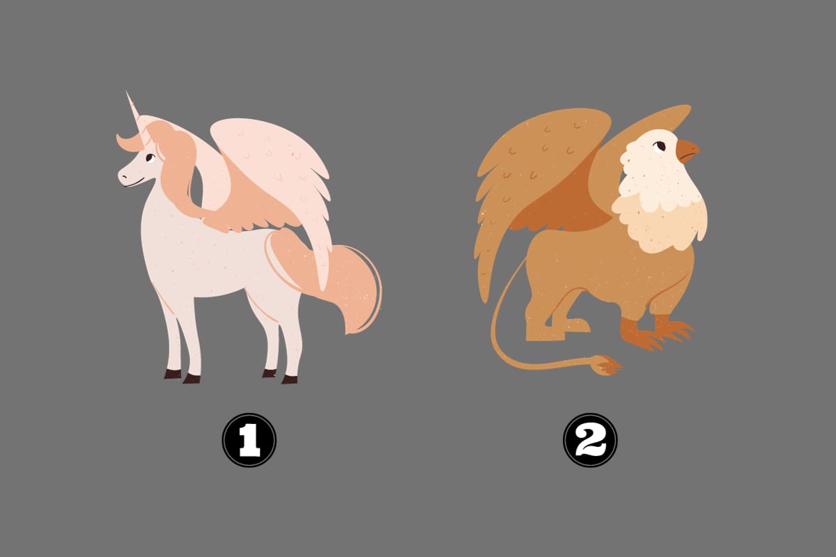 Elige entre el unicornio y el Grifo y conoce más de ti.