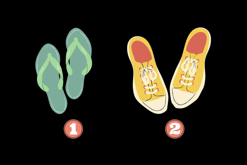 Elige un calzado y descubre qué camino estás tomando hoy.