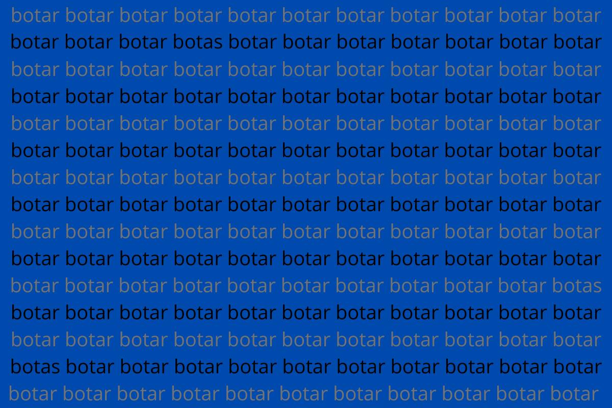 ¿Eres capaz de ver las tres palabras diferentes?