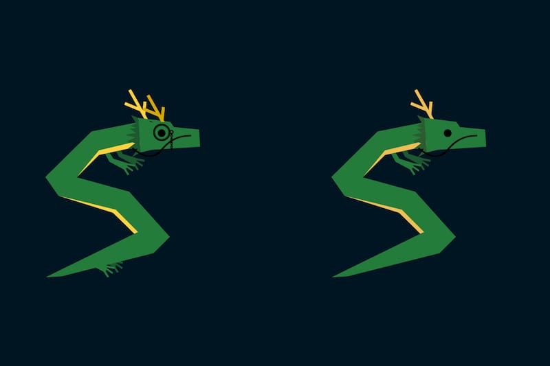 ¿Cuáles son las diferencias del dragón? Encuéntralas y supera tu récord personal.