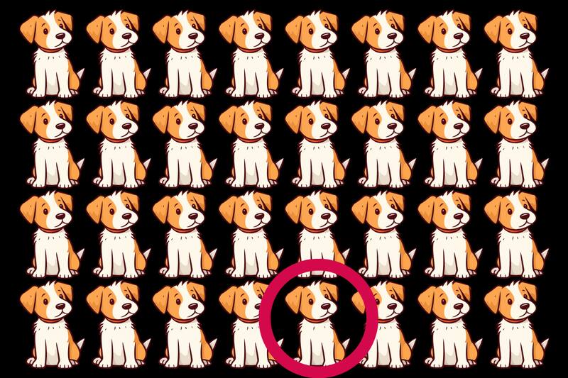 La diferencia estaba en los pelos de su pecho.