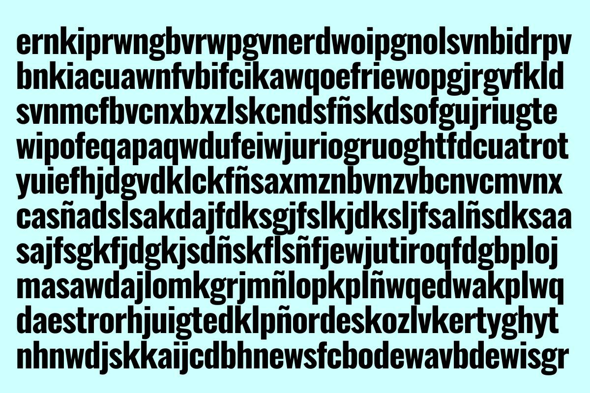 Encuentra la palabra CUATRO en este test visual.