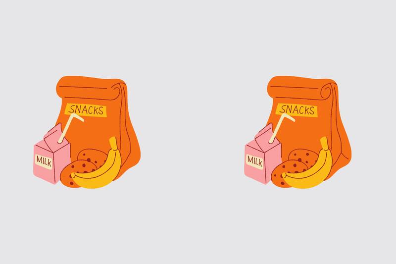 ¿Cuánto tiempo te tomará encontrar las 5 diferencias entre los alimentos?