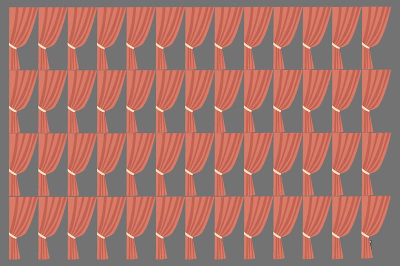 Encuentra al gato entre las cortinas en solo 5 segundos.