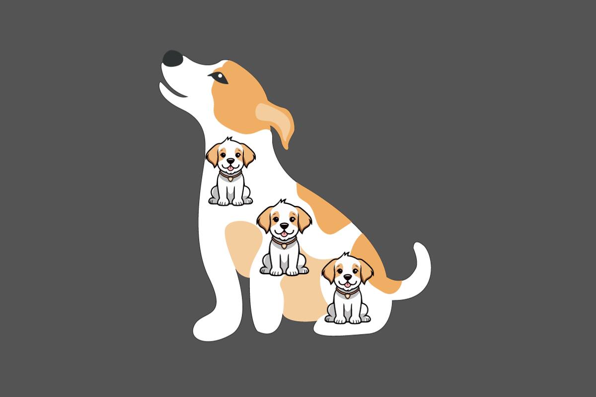 ¡Eran tres los cachorros en la imagen!