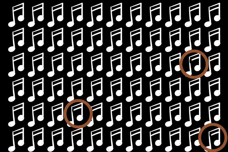 ¡Estas eran las notas musicales diferentes!