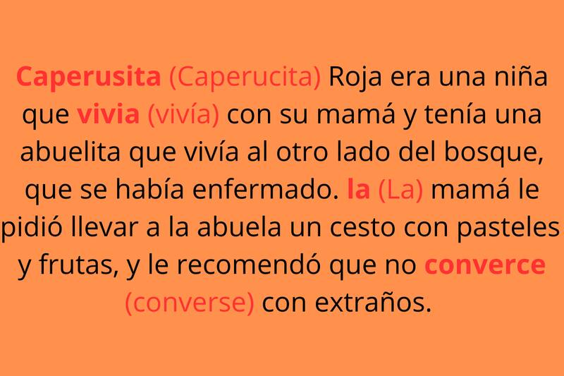 ¡Estas eran las faltas ortográficas!