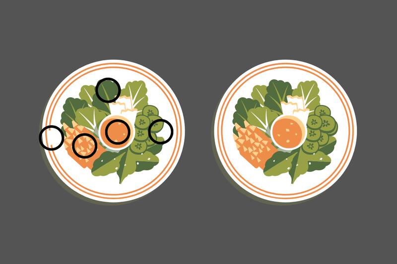 ¡Estas eran las 5 diferencias!