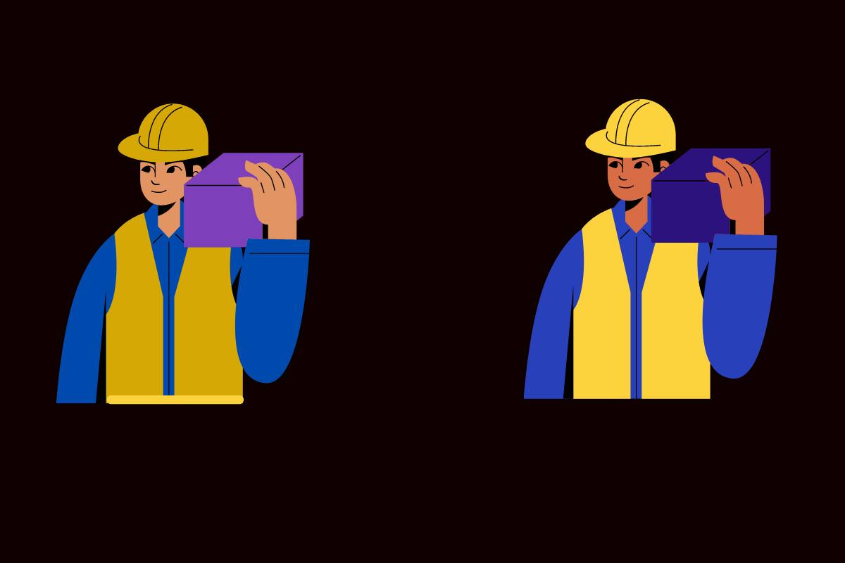 Encuentra las 8 diferencias del albañil presente en la imagen. ¿Serás capaz de entrar al grupo de élite que las detecta en tan solo 10 segundos?